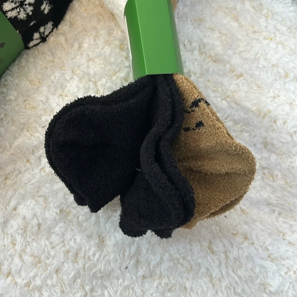Kate Spade New York winter comfy Sock Fuzzy Ankle Slipper Socks 3 Pairs on a set